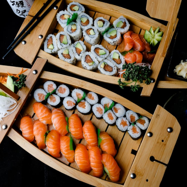 Salmon Pati Sushi Platter